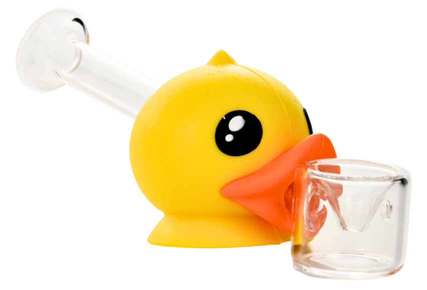 Yellow Duck Head 5" Hand Pipe | Smokey's