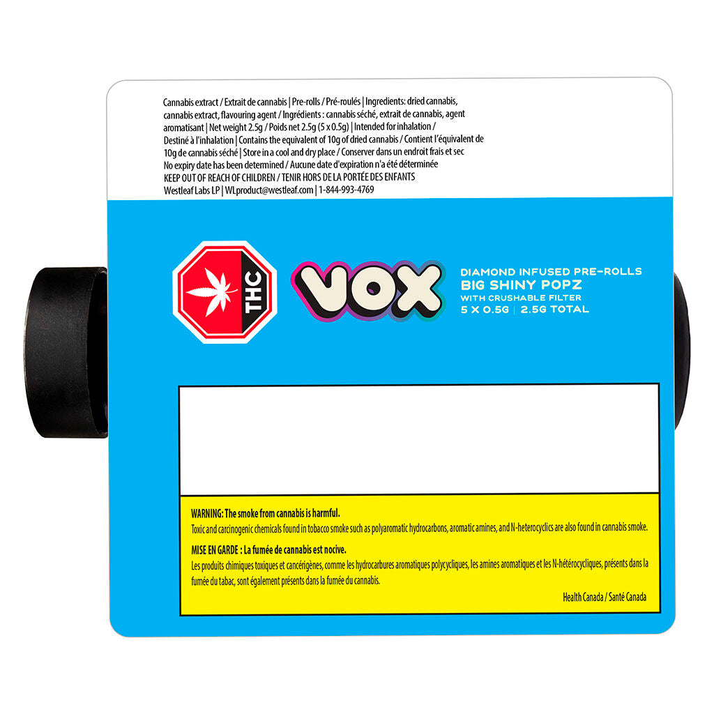 Vox Popz Big Shiny Mixer Diamond Crushable Infused Pre-Roll