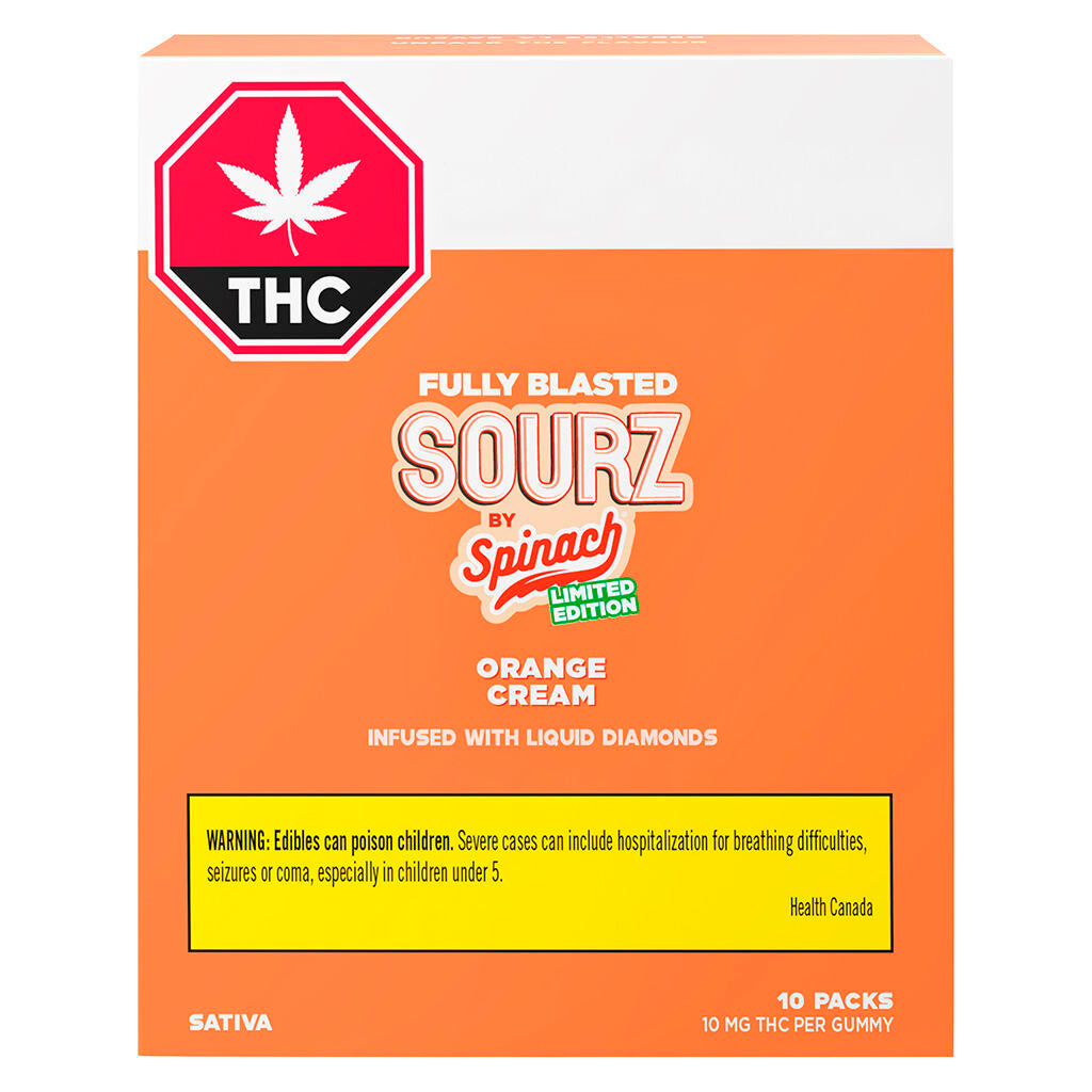 Spinach SOURZ Blasted Orange Cream Soft Chew
