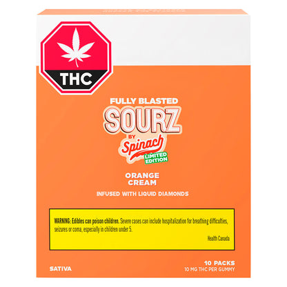 Spinach SOURZ Blasted Orange Cream Soft Chew