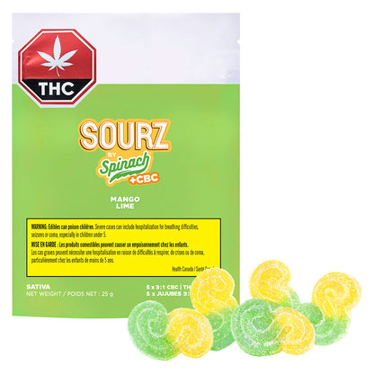 Spinach FEELZ Mango Lime CBC Soft Chew | Smokey's