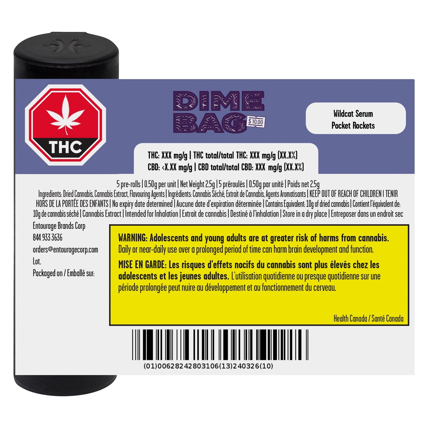 Dime Bag Wildcat Serum Infused Pre-Roll