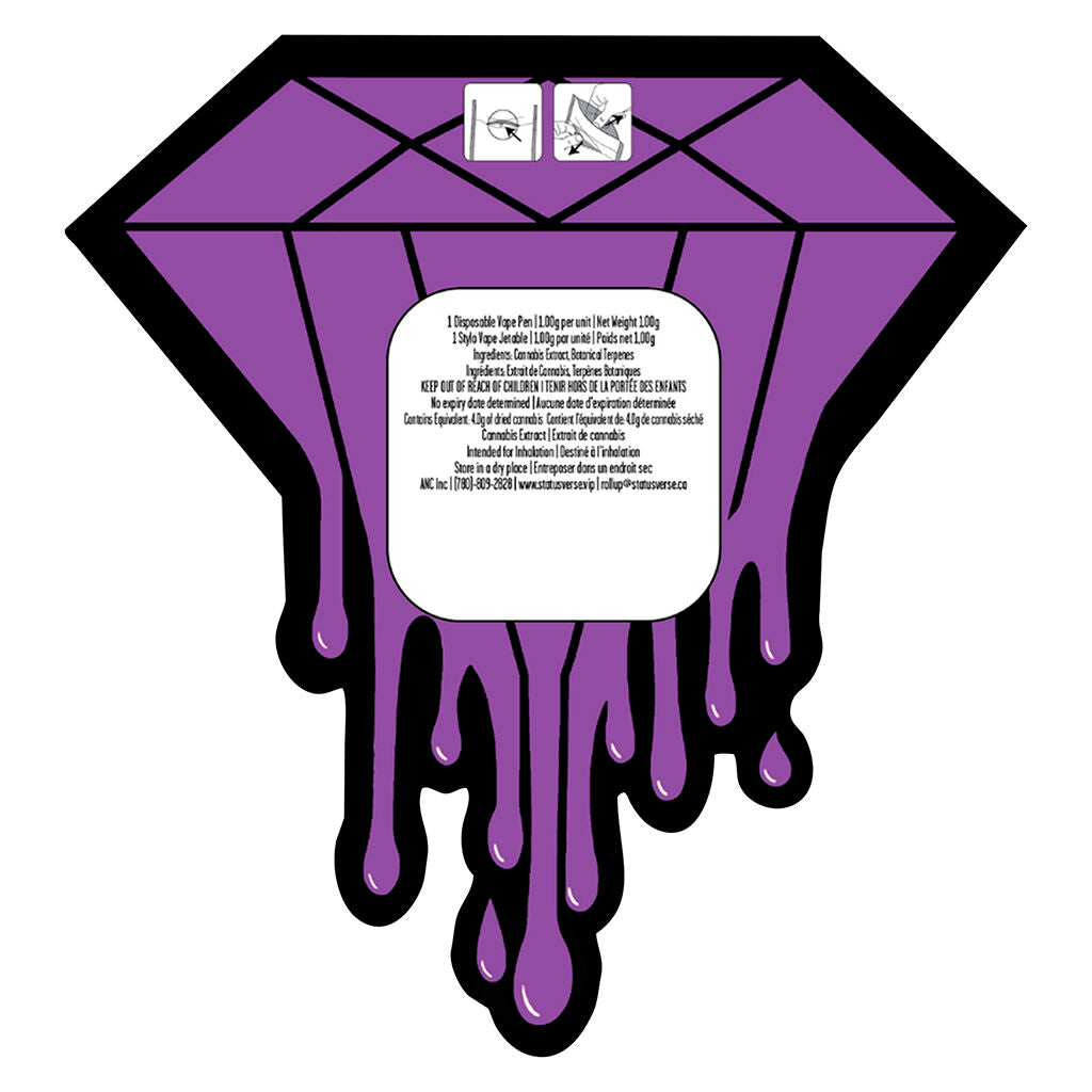Status Fizzy Pops Grape Blast Disposable