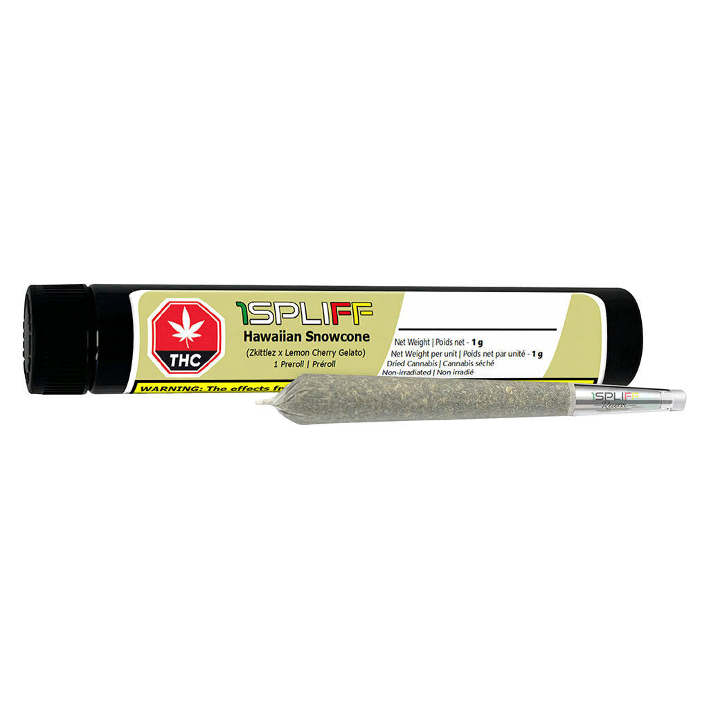 1Spliff Reserve Hawaiian Snowcone Glass Tip Pre-Roll