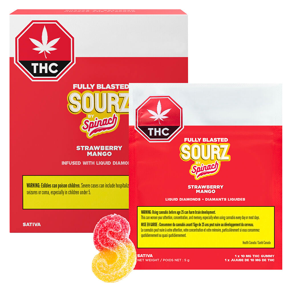 Spinach SOURZ Strawberry Mango Soft Chew