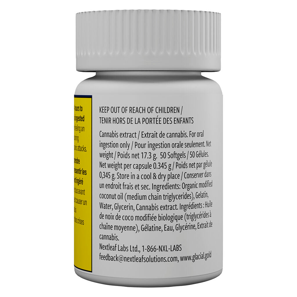 Glacial Gold CBD Softgels