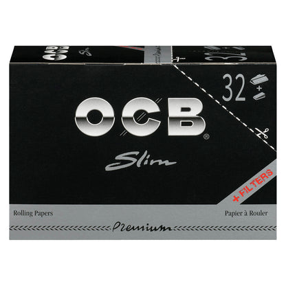 Premium Black Slim Rolling Papers & Tips | Smokey's