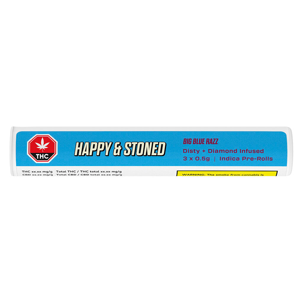 H&S Big Blue Razz Disty+Diamond Infused Pre-Roll