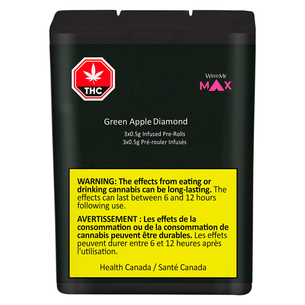 Weed Me Max Green Apple Diamond Infused Pre-Roll