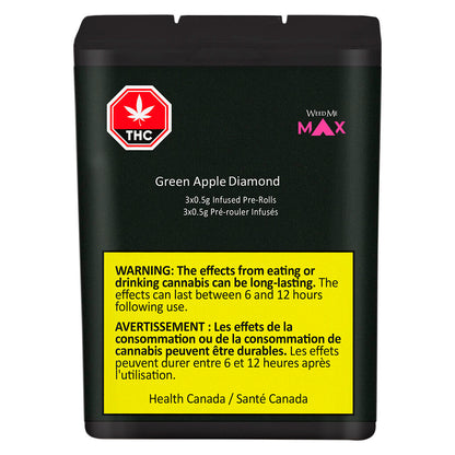 Weed Me Max Green Apple Diamond Infused Pre-Roll