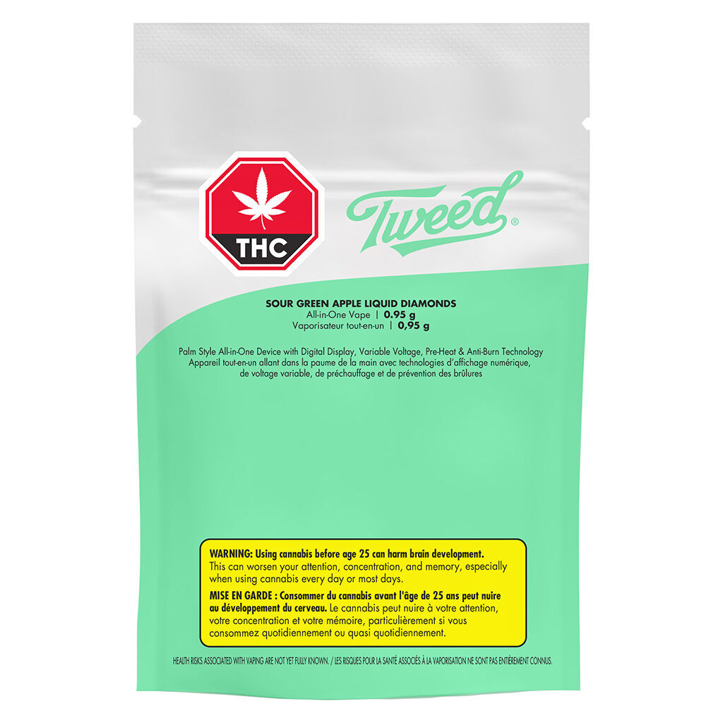 Sour Green Apple Liquid Diamond Disposable | Smokey's