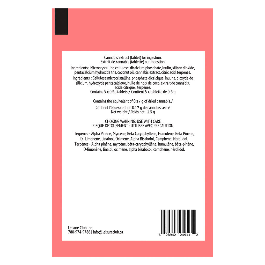 Leisure Club Pink Kush Tablet