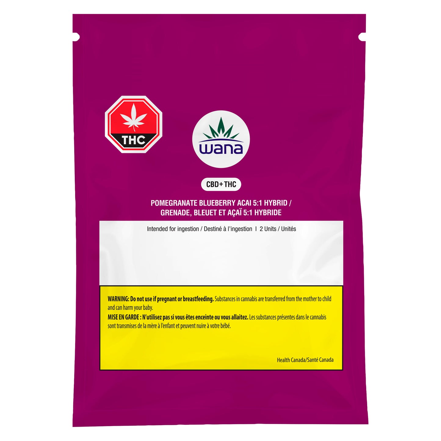 Wana Pomegranate Blueberry Acai Sour Soft Chew