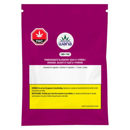 Wana Pomegranate Blueberry Acai Sour Soft Chew