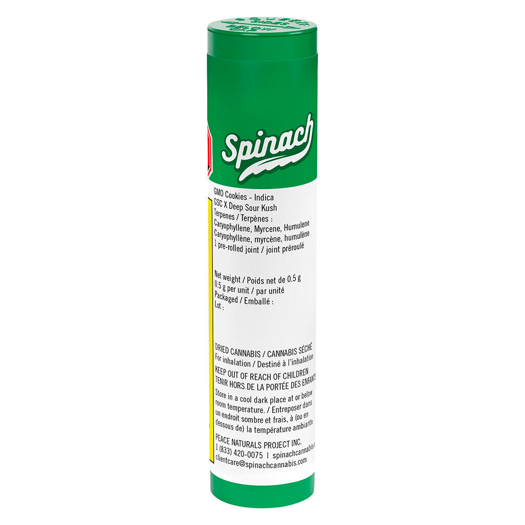 Spinach GMO Cookies Pre-Roll