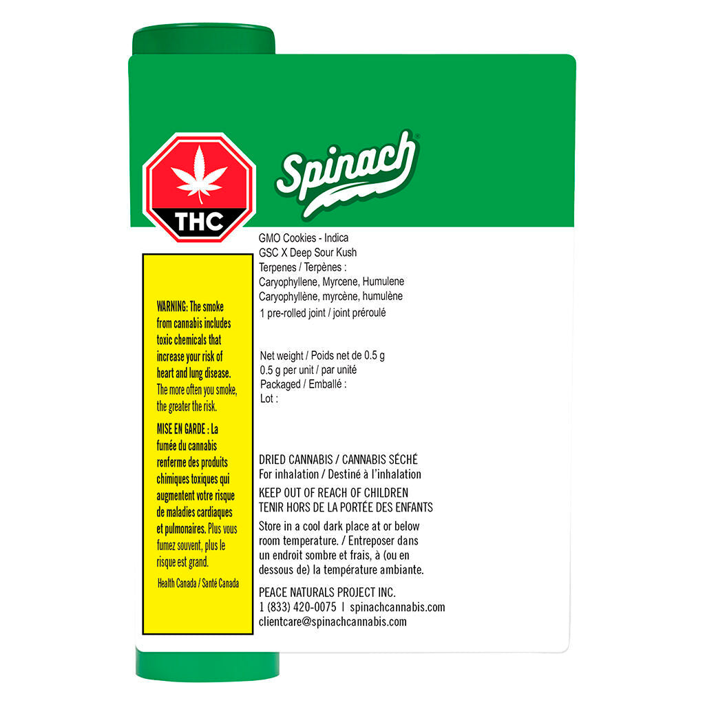 Spinach GMO Cookies Pre-Roll
