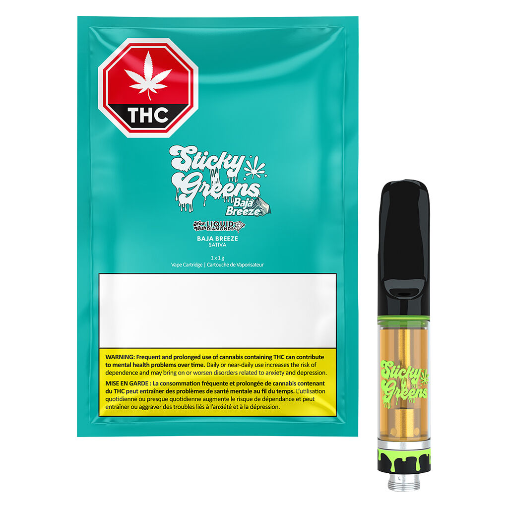 Sticky Greens Baja Breeze Liquid Diamond Cartridge