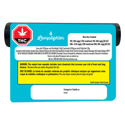 Lamplighter Blue Razz Cranked Diamond Coated Infused Pre-Roll
