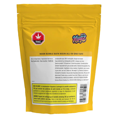Nugz Neon Bubble Bath Resin Disposable