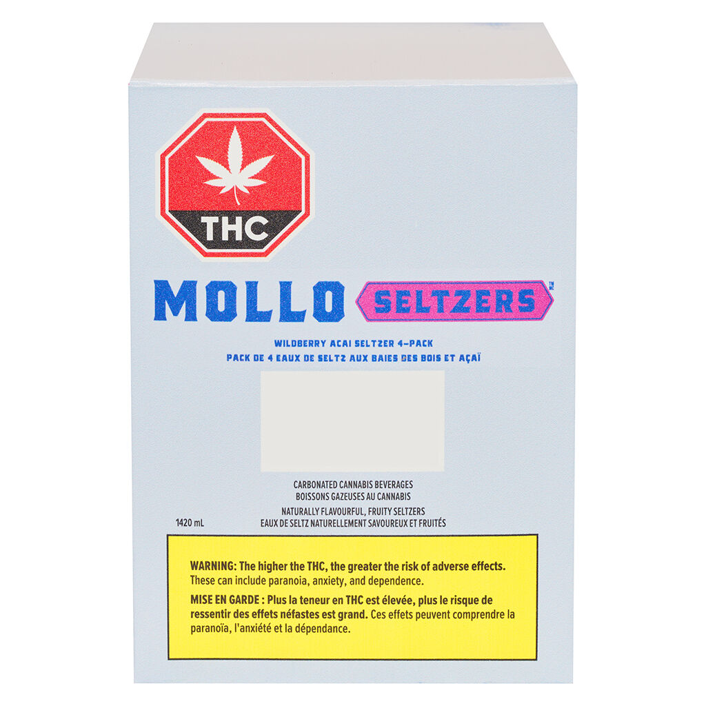 Mollo Wildberry Acai Seltzer