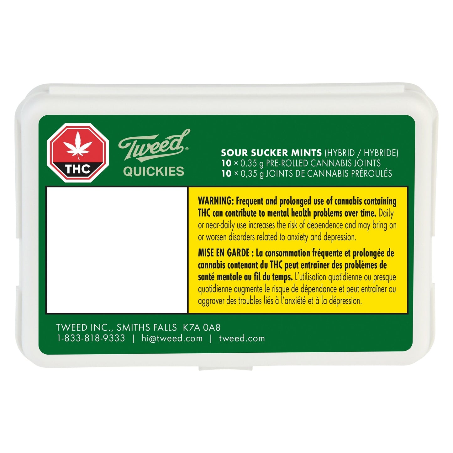 Tweed Quickies Sour Sucker Mints Pre-Roll