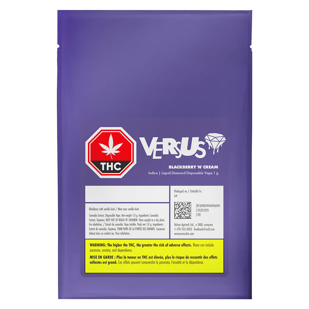 Blackberry n' Cream Liquid Diamond Disposable | Smokey's