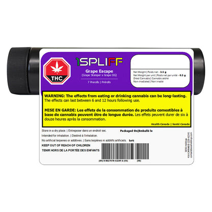 1SPLIFF Grape Escape Pre-Roll