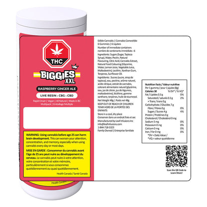 Raspberry Ginger Ale CBG Soft Chew | Smokey's