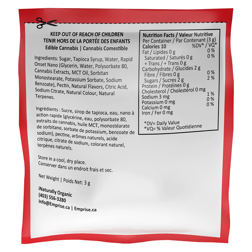 Sour Raspberry Multicannabinoid Soft Chew | Smokey's