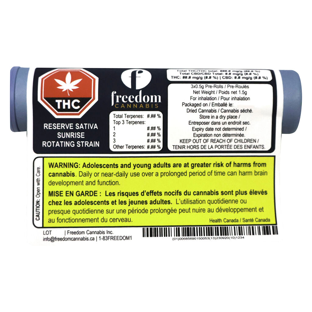 Freedom Reserve Sunrise Pre-Roll