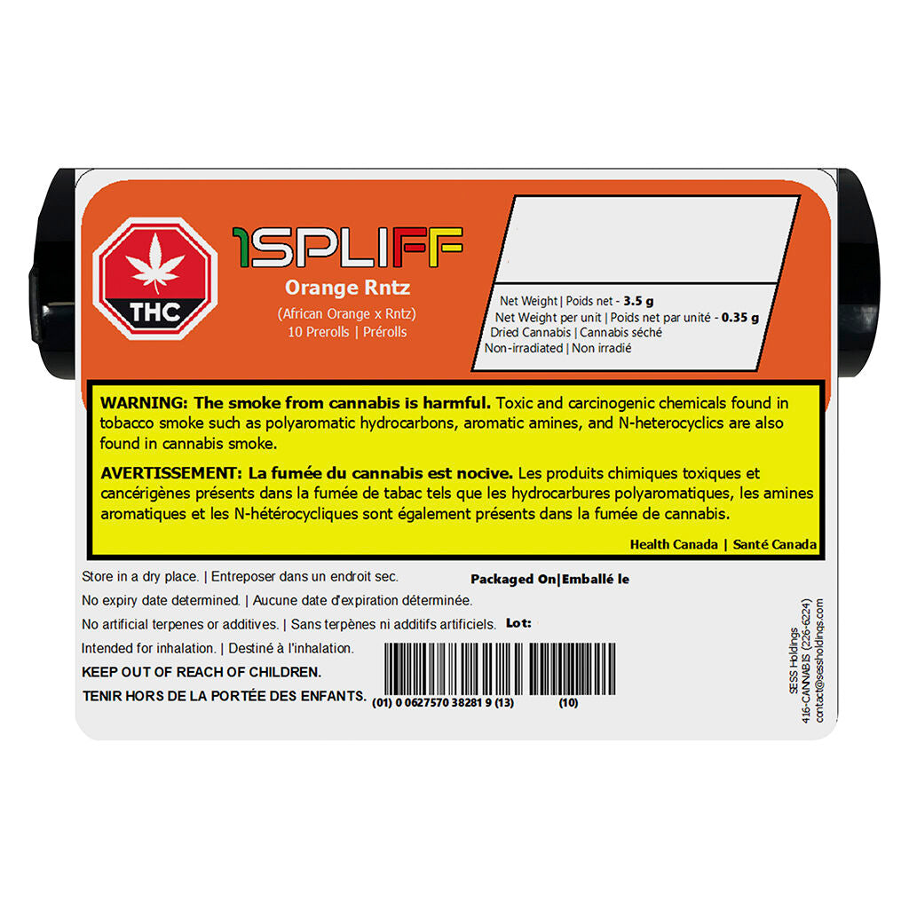 1Spliff Orange Rntz Pre-Roll