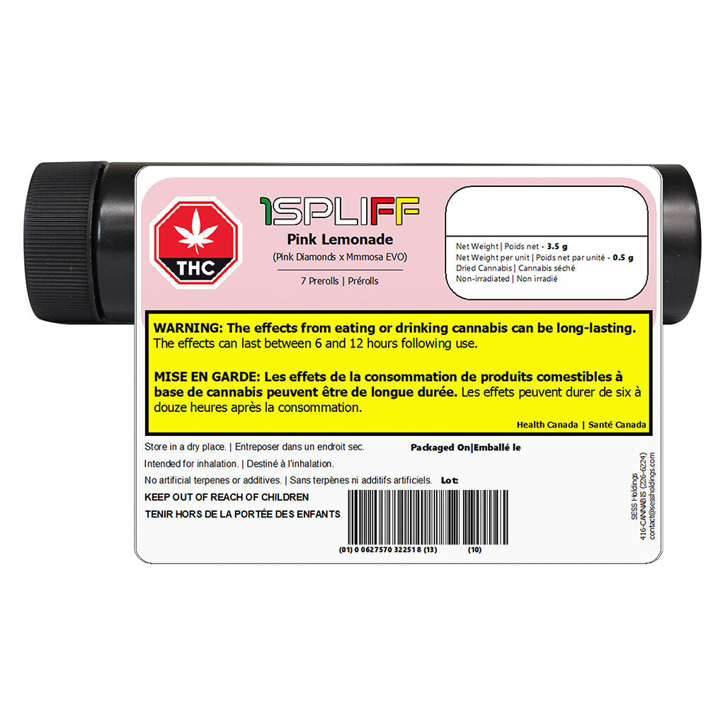 1SPLIFF Pink Lemonade Pre-Roll