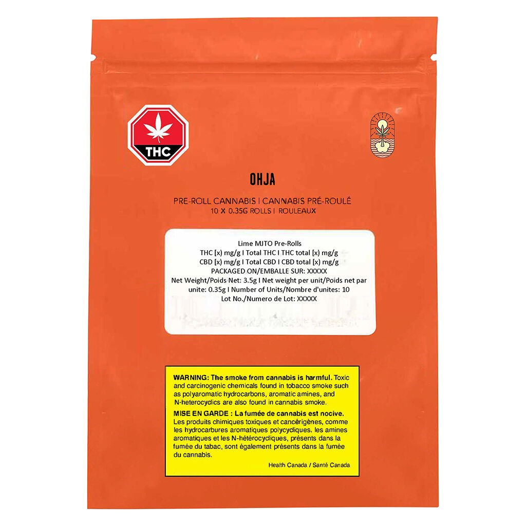 OHJA Lime MJTO Pre-Roll
