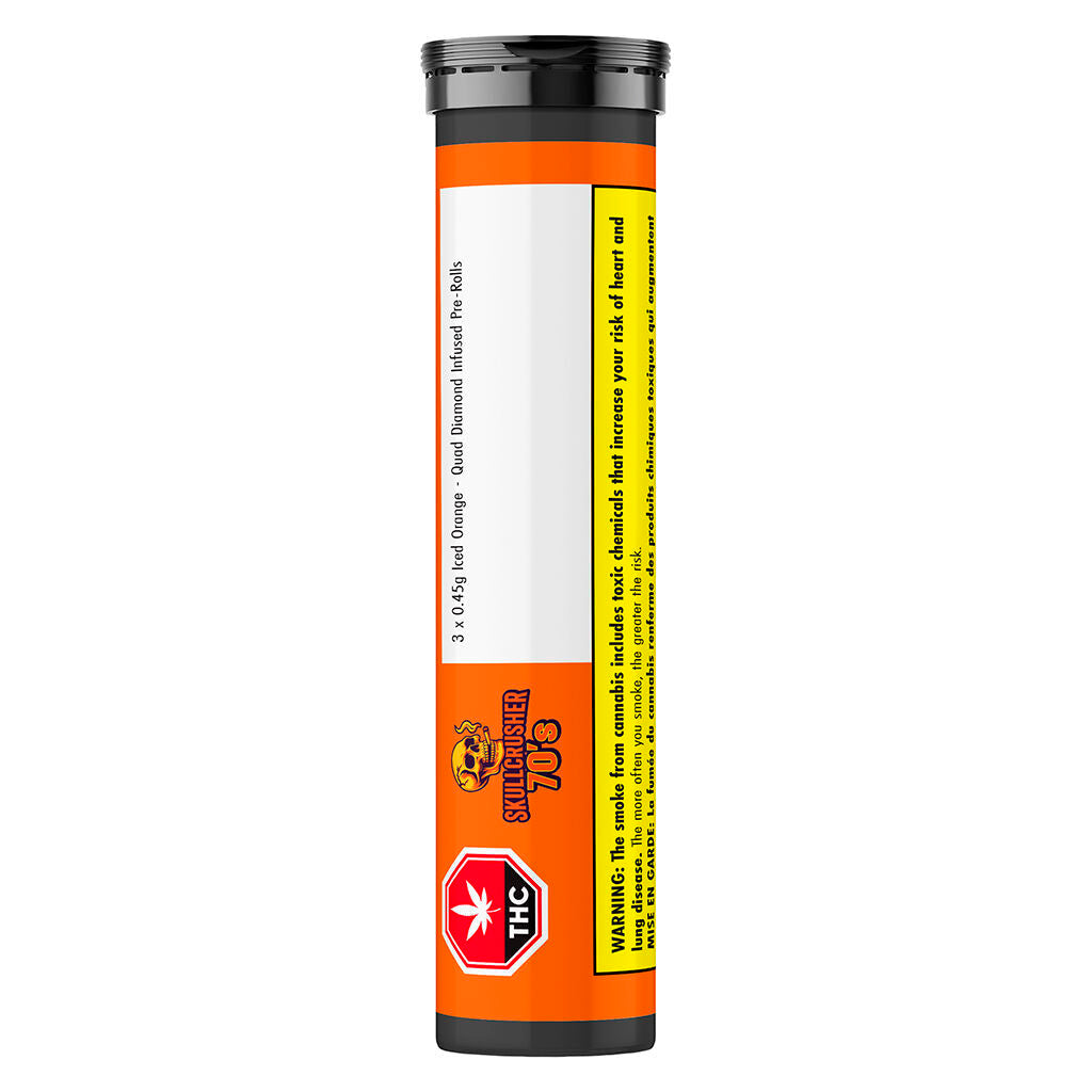 Iced Orange Quad Diamond Coated Infused Pre-Roll | Smokey's