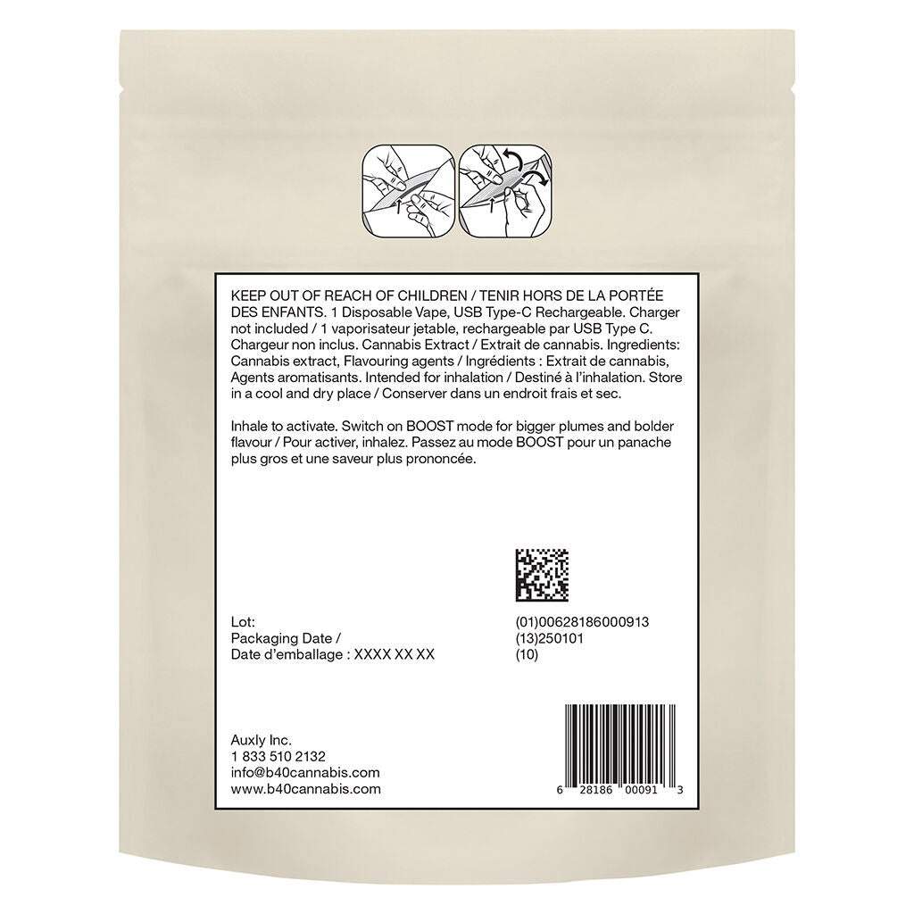 Back Forty Mango Fuzz BOOSTED Disposable