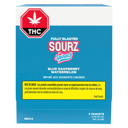 Spinach SOURZ Blue Raspberry Watermelon Soft Chew