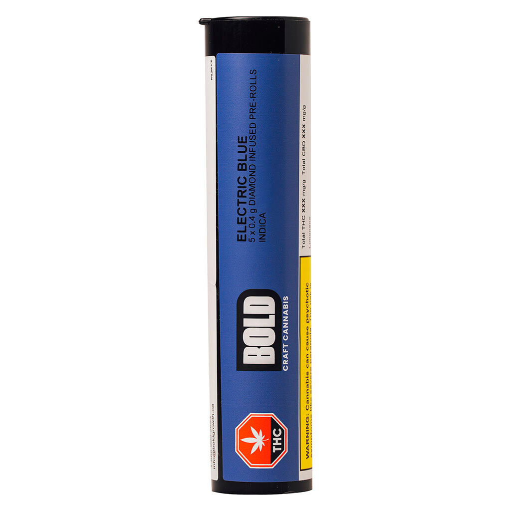 BOLD Electric Blue Diamond Infused Pre-Roll
