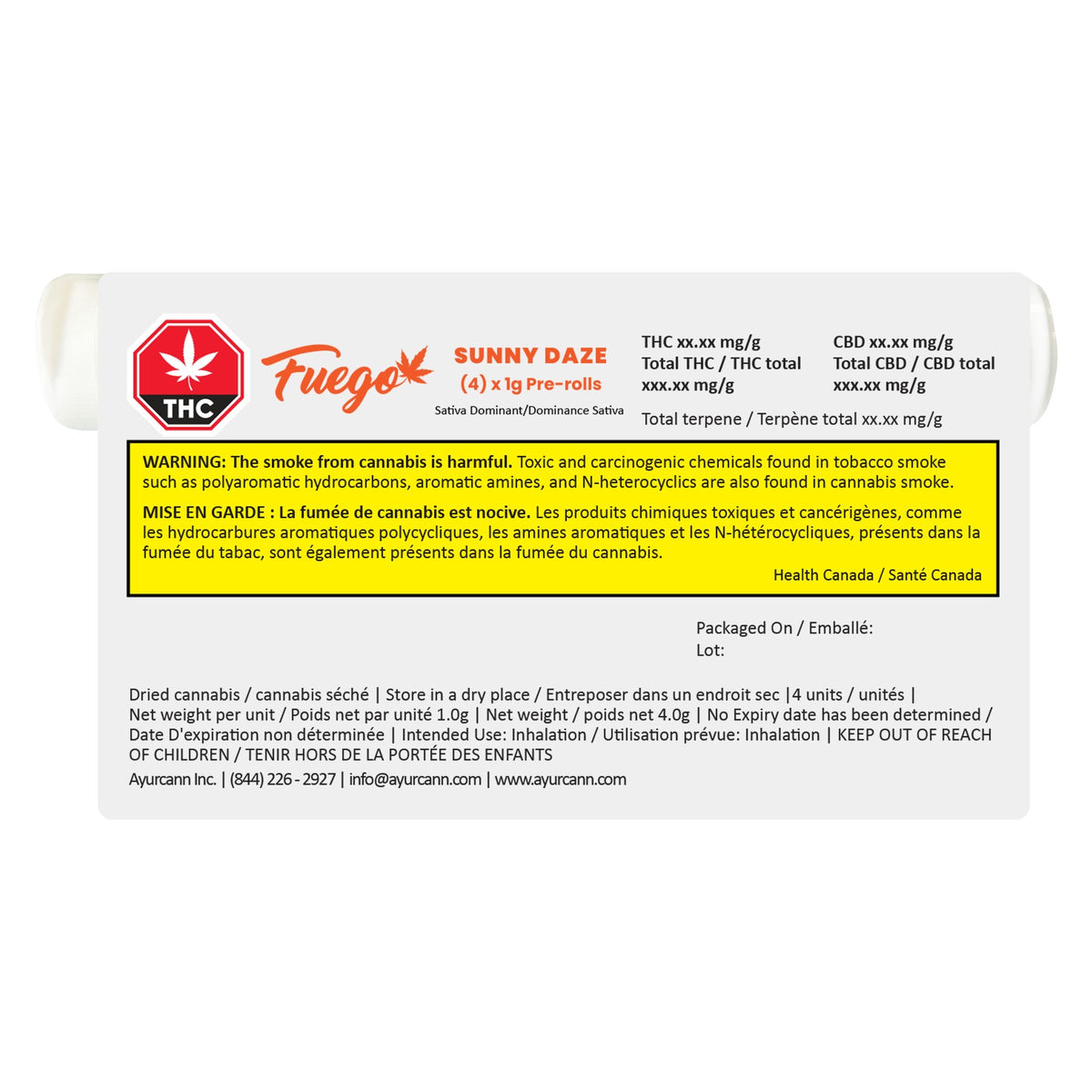 Sunny Daze Pre-Roll | Smokey's