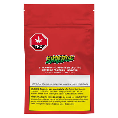 SHRED'EMS Strawberry Sunburst CBG Soft Chew
