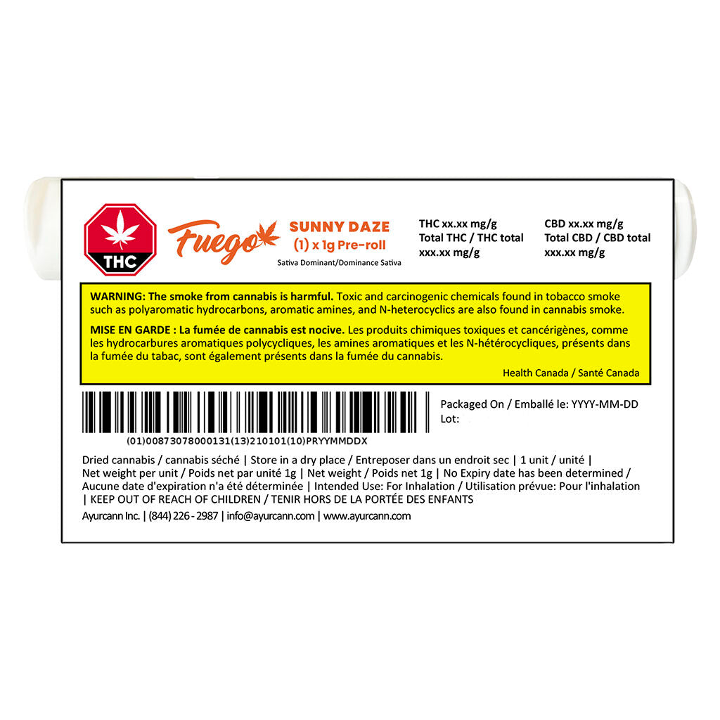 Sunny Daze Pre-Roll | Smokey's