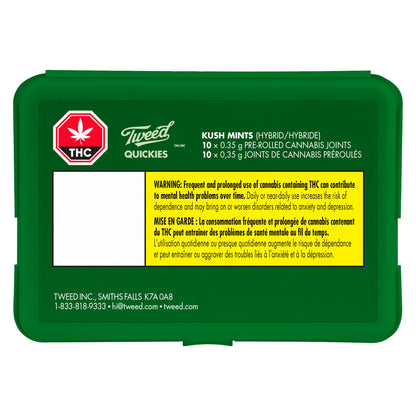 Tweed Quickies Kush Mints Pre-Roll