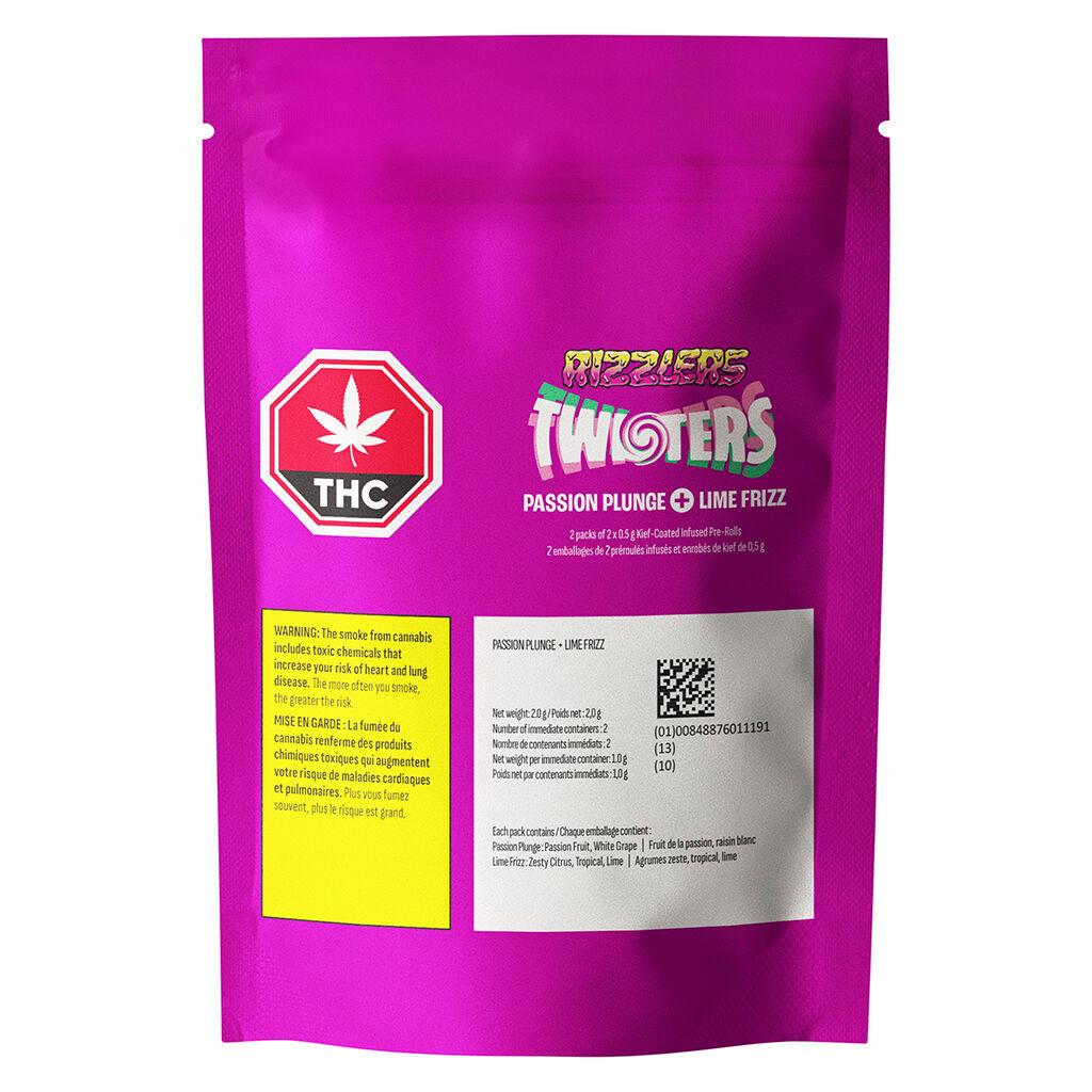 RIZZLERS Lime FRizz + Passion Plunge Coated Infused Pre-Roll