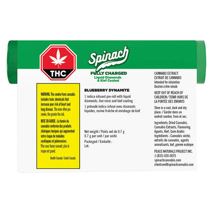 Blueberry Dynamite Infused Pre-Roll | Smokey's