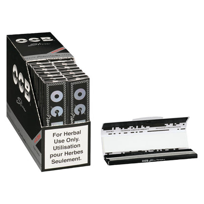 Premium Black Slim Rolling Papers & Tips | Smokey's