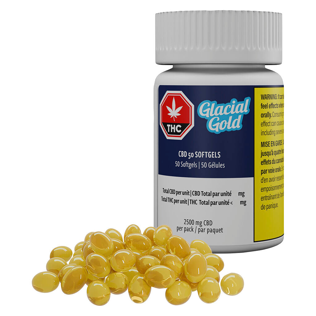 Glacial Gold CBD Softgels