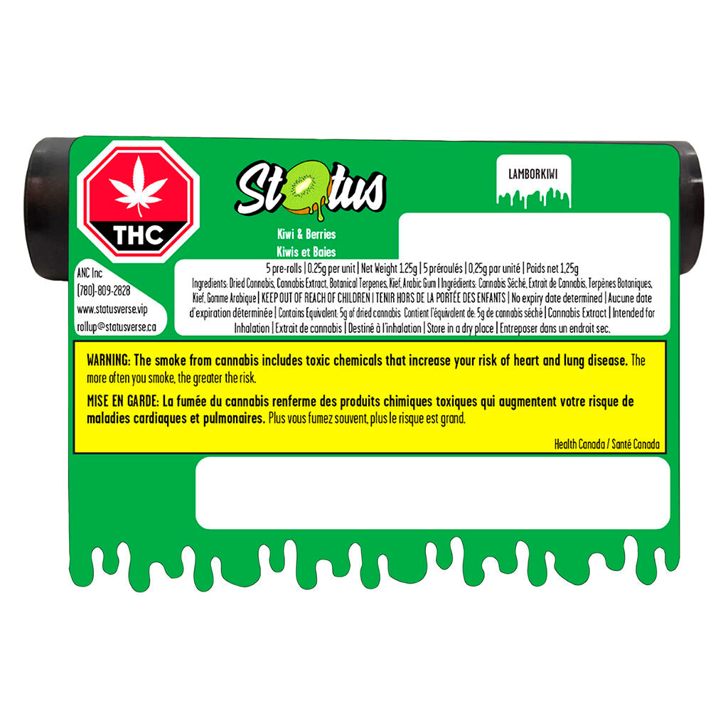 Status Lamborkiwi Diamond Coated Infused Pre-Roll