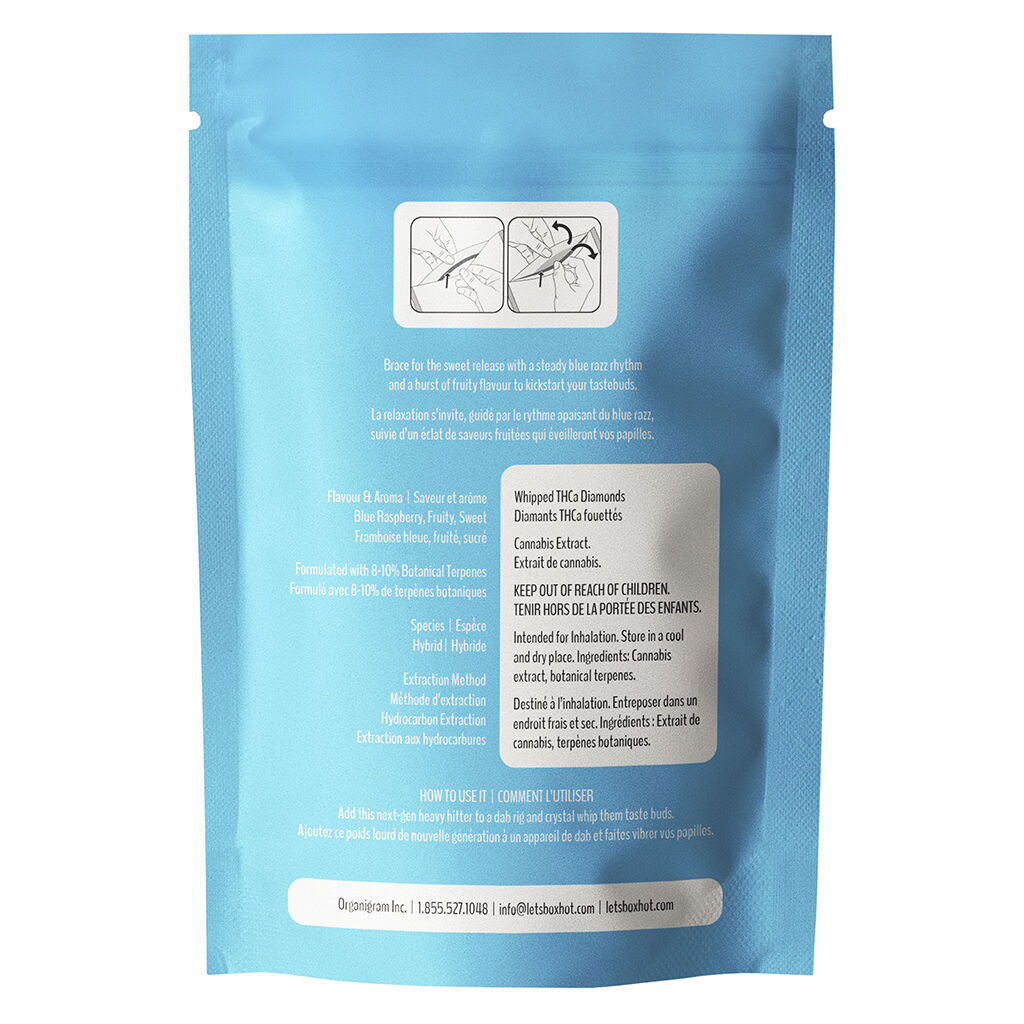 BOXHOT Code Blue Whipped Diamonds