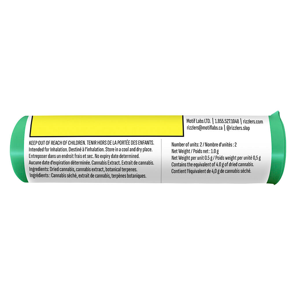 RIZZLERS Lime FRizz + Passion Plunge Coated Infused Pre-Roll
