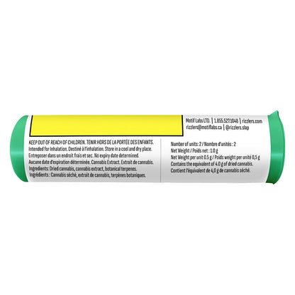 RIZZLERS Lime FRizz + Passion Plunge Coated Infused Pre-Roll
