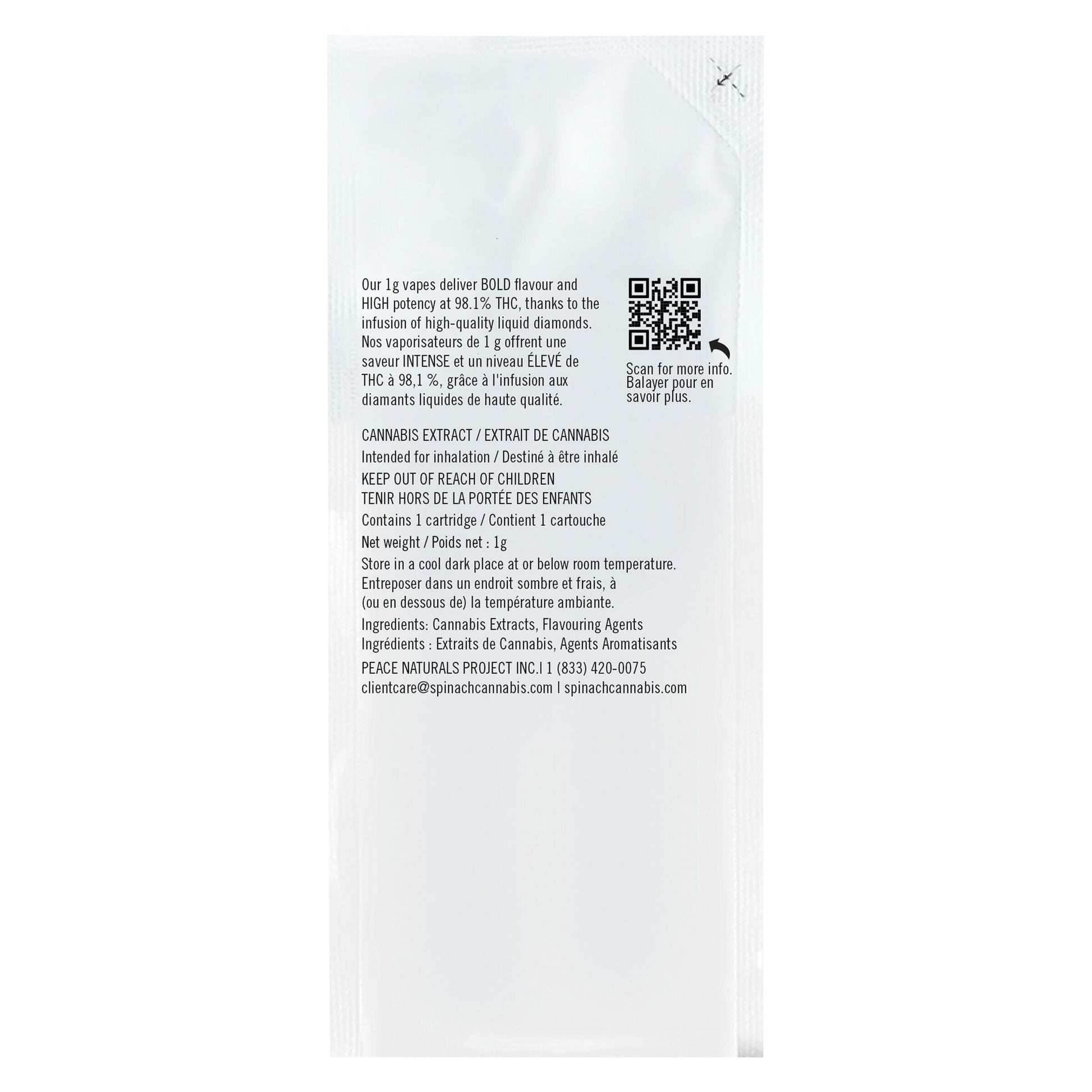 Spinach Mango Tango Liquid Diamond Cartridge